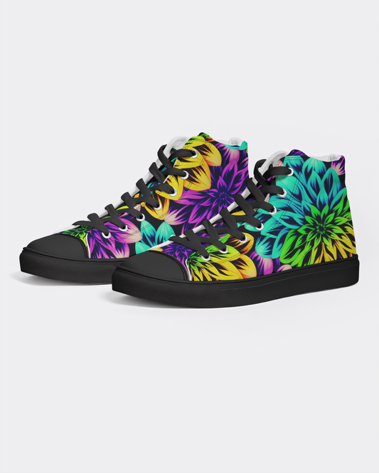 Men's LSDahlia High Top Canvas Shoes - Black