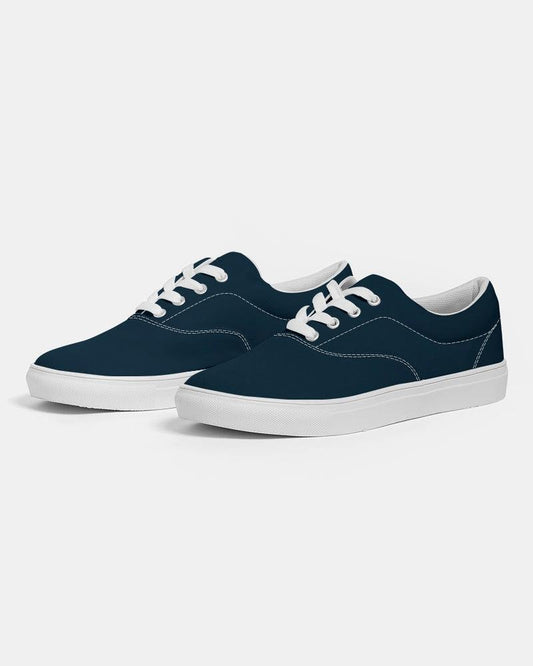 Men's Midnight Blue Low Top Canvas Shoes