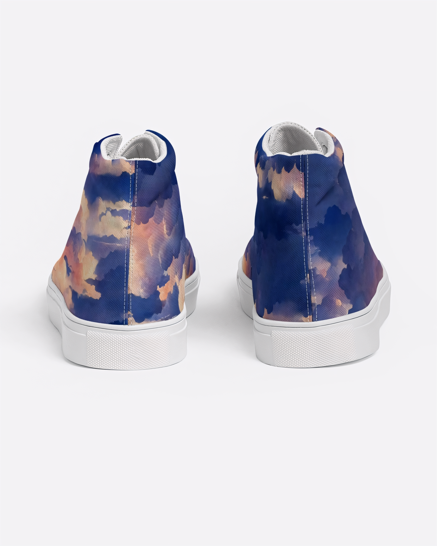 Women's Head in the Clouds High Top Canvas Shoes - White