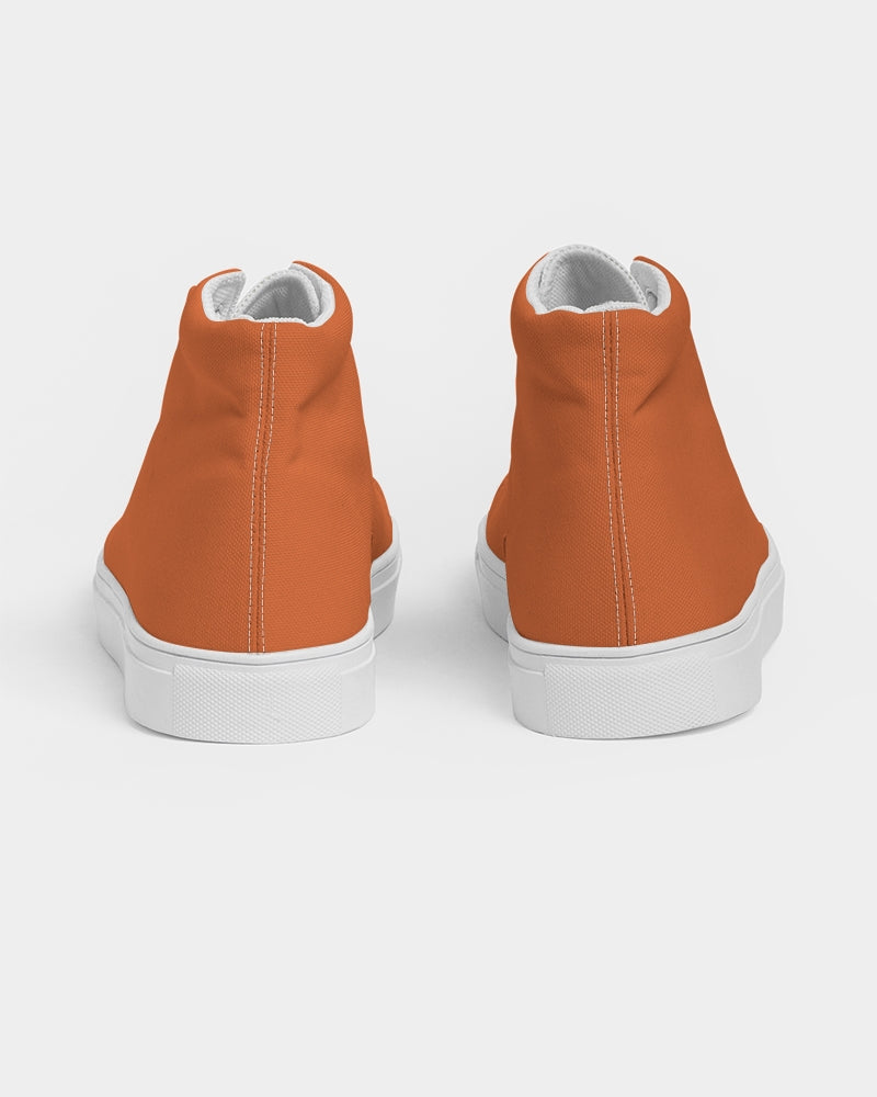 Women's Jack Orange High Top Canvas Shoes